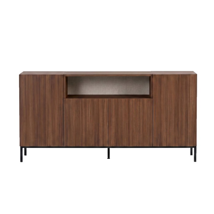 Nordure Rialto Consola Milano Walnut y Negro